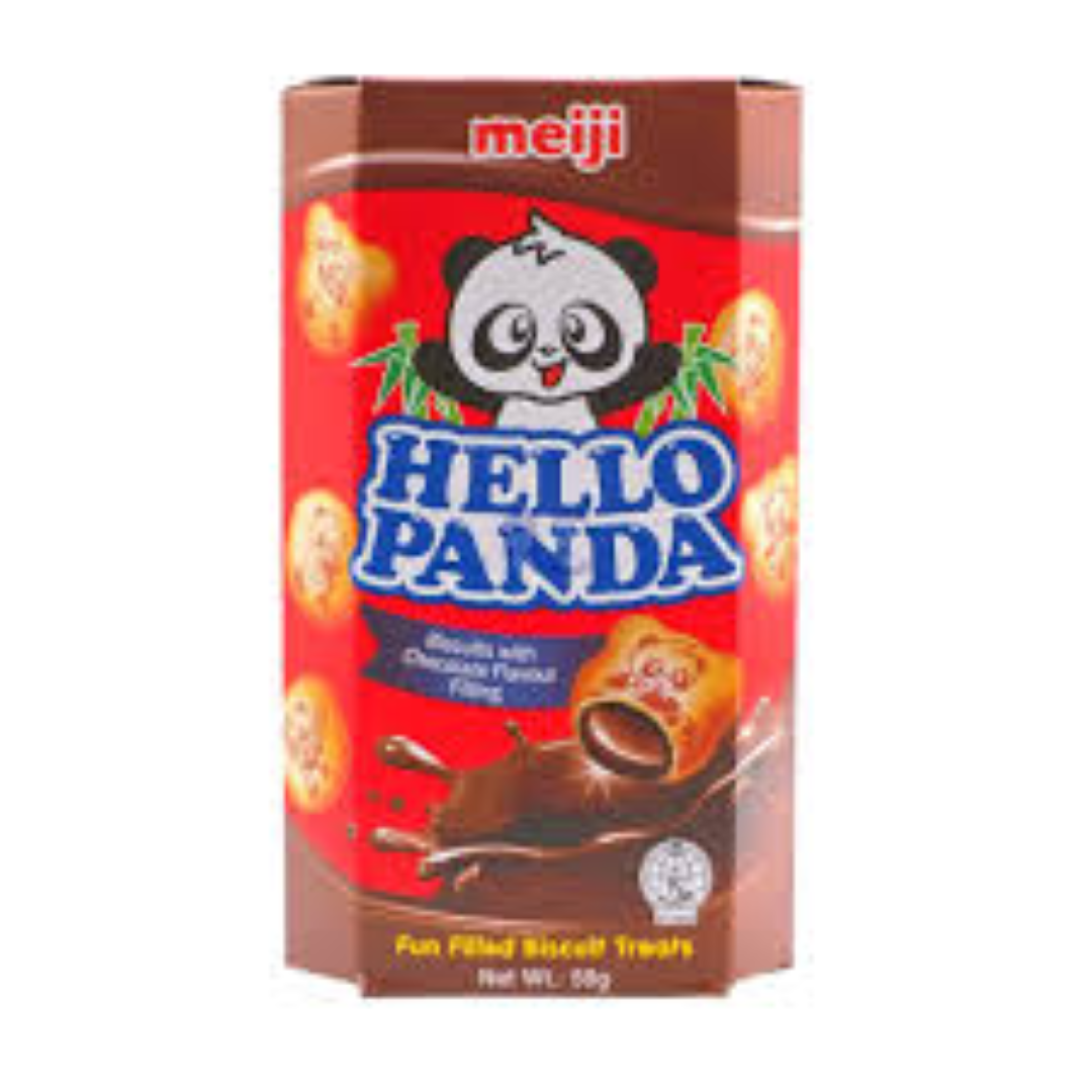 MEIJI HELLO PANDA CHOCOLATE BISC FILLING 50G